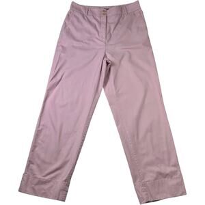 Ann Taylor Women’s Pink Ankle Pants 10 Tailored Slim Fit Cropped Workwear Casual